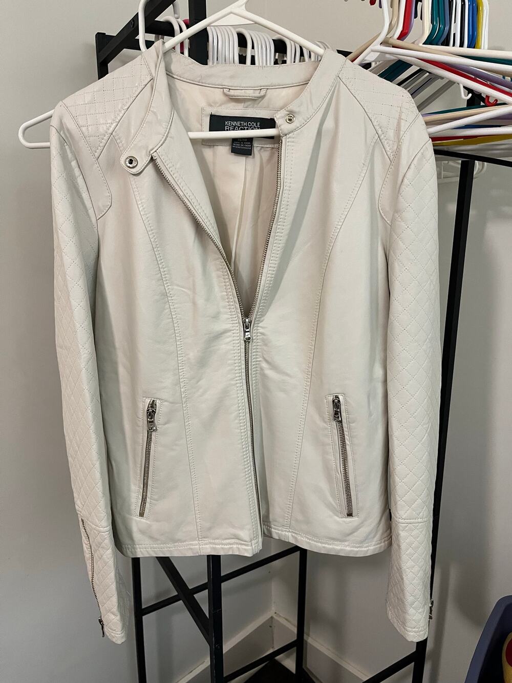Kenneth Cole REACTION XL Faux Leather Jacket